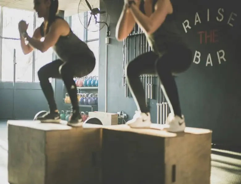 A group of people at a yoga class